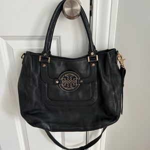 Tory Burch black leather hobo crossbody
